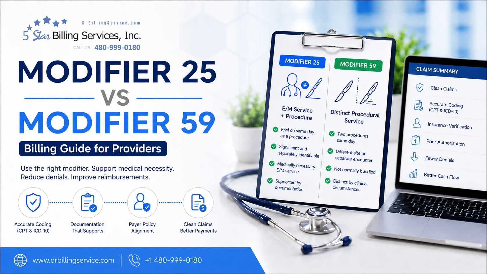 Modifier 25 vs Modifier 59